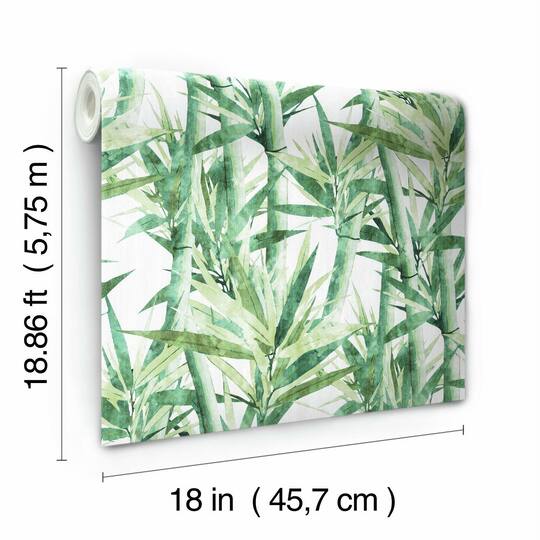 RoomMates Lucky Bamboo Peel & Stick Wallpaper